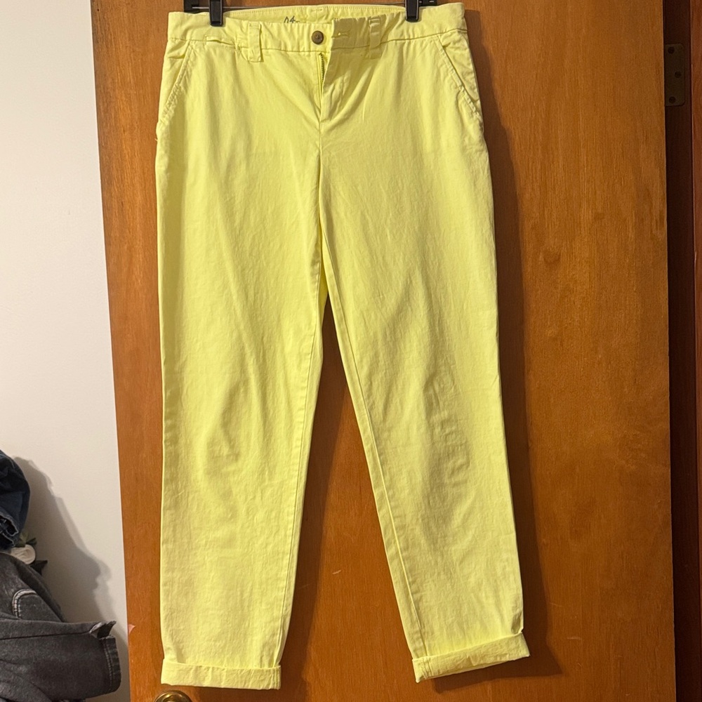 GAP Women’s Bright Yellow Chinos
